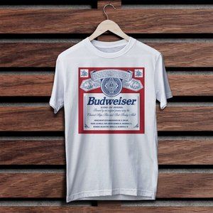 Officially Licensed Budweiser Beer Retro T-Shirt